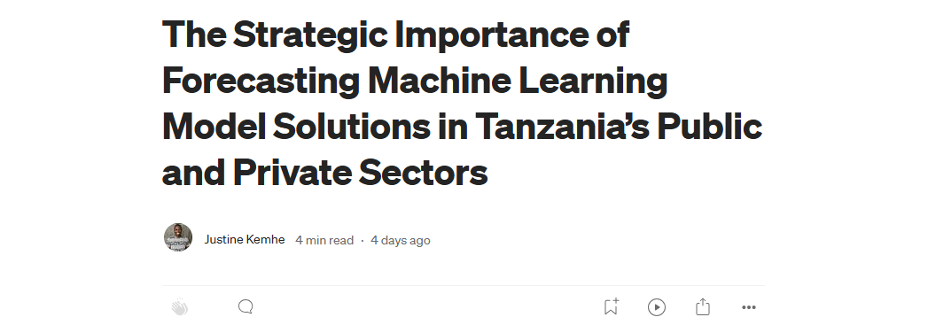 ML Forecasting in Tanzania